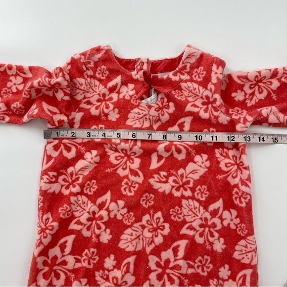 Janie & Jack Terry Cloth Floral Ruffle hem Dress or swim coverup - Picture 9 of 11